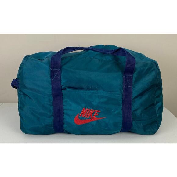 VTG RETRO 80s/90s Nike stitched graphic nylon extra large gym duffle bag - Picture 1 of 8